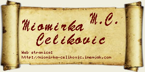 Miomirka Čeliković vizit kartica